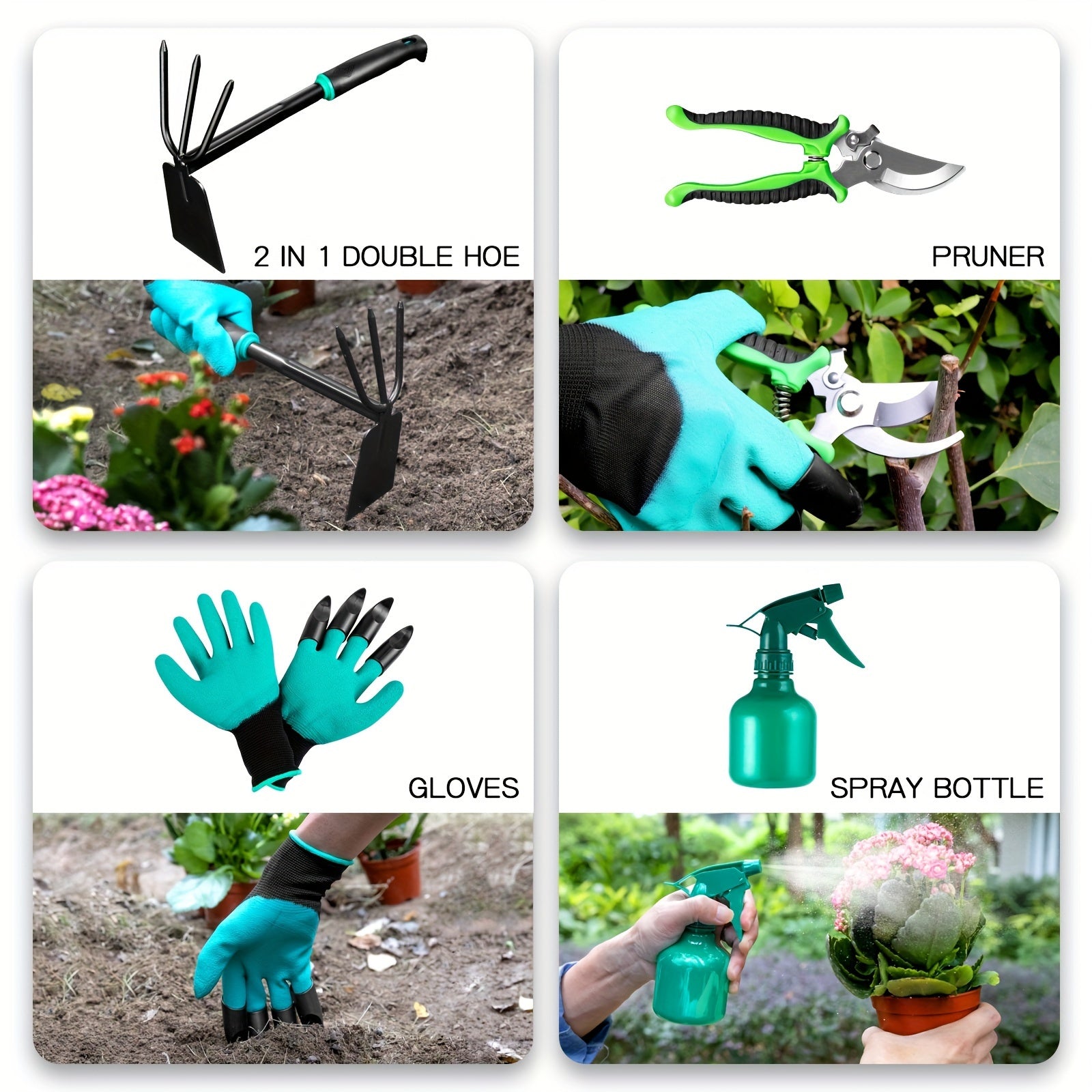 Ergonomic 9 Piece Garden and Bonsai Tool Kit - Parry's Picks