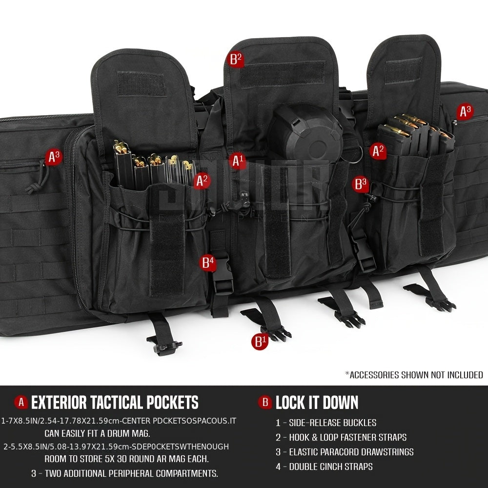 VAV YAKEDA Tactical Gun Case With Backpack