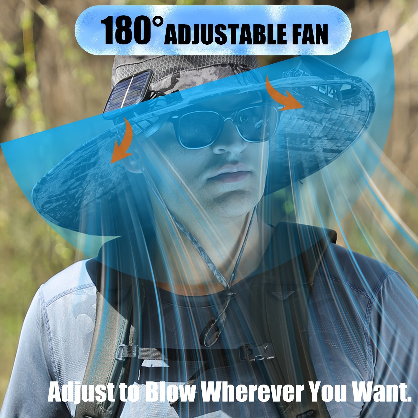 Ayamaya Solar Fan Hat With Adjustable Rotating Cooling Fans - Parry's Picks