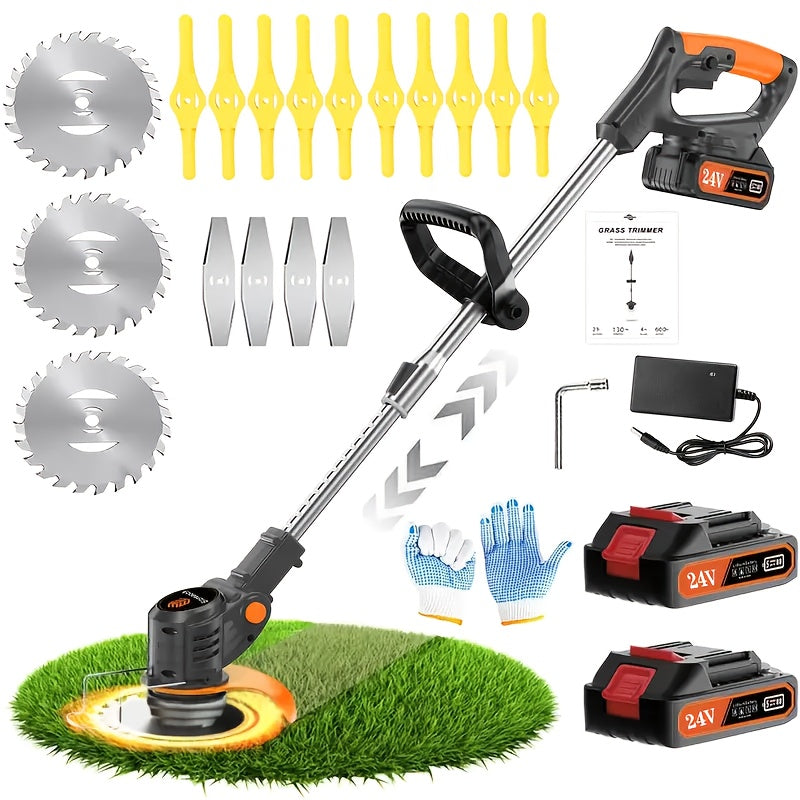 Cordless Electric Weed Wacker with Batteries and Charger - Parry's Picks