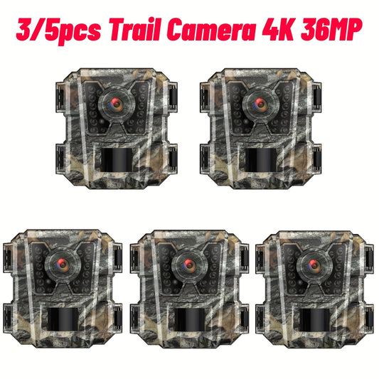 Mini Trail Camera 4K 36MP Night Vision Motion Activated