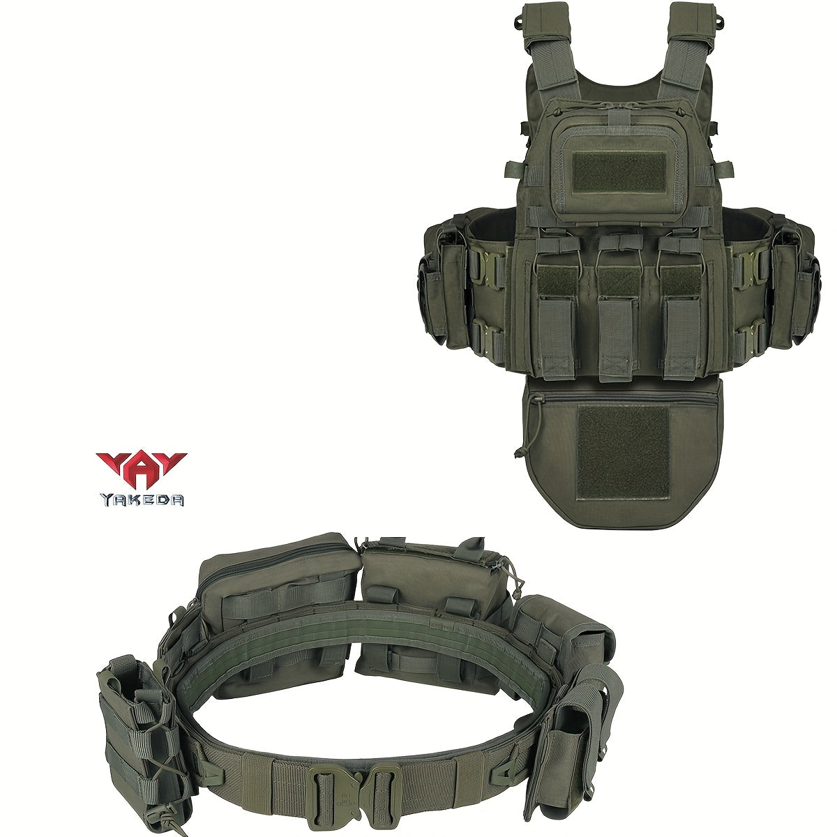 Yakeda Tactical Vest and Belt Molle System for Outdoor Use