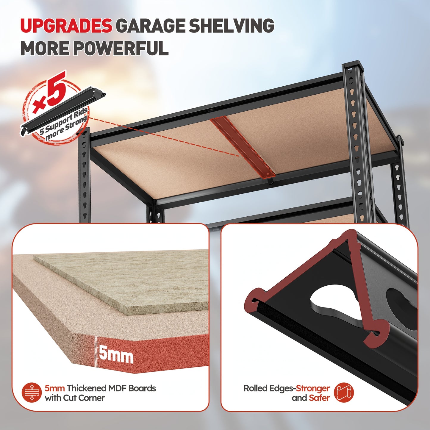 Heavy Duty Metal Storage Shelves for Garage and Utility Use - Parry's Picks