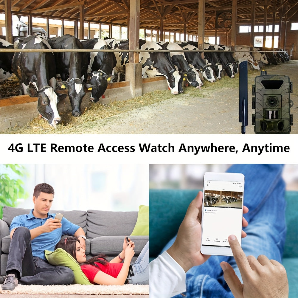 Lantoocam Cellular Hunting Camera 4G LTE Wireless Security