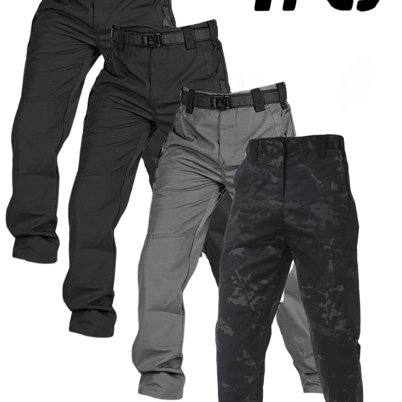 DISI Mens Straight Cargo Pants Quick Dry MultiPocket