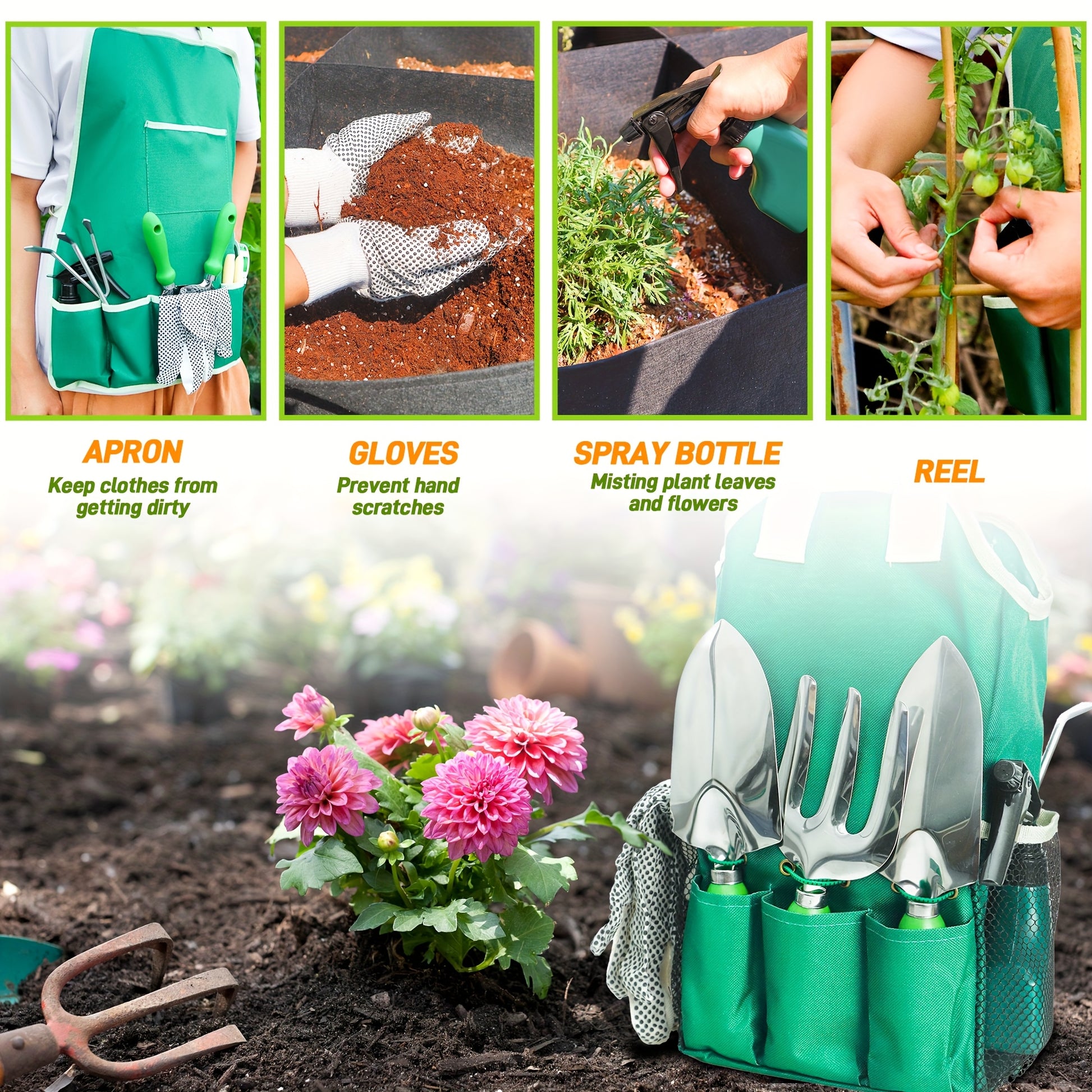 Essential Garden Tool Set with Organizer Bag for Gardening Enthusiasts - Parry's Picks