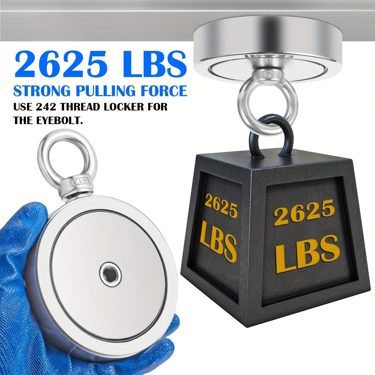 SIDIPER Magnet Fishing Kit With Rope Carry Case Grappling Hook