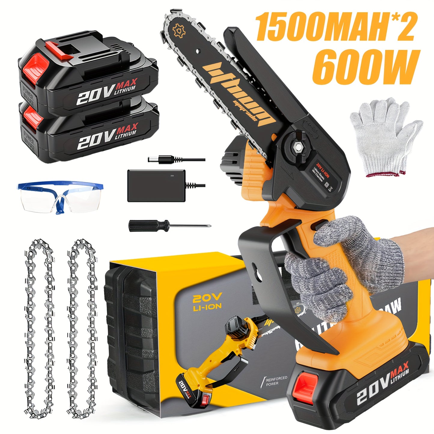 Cordless Mini Chainsaw For Effortless Wood Cutting And Pruning - Parry's Picks