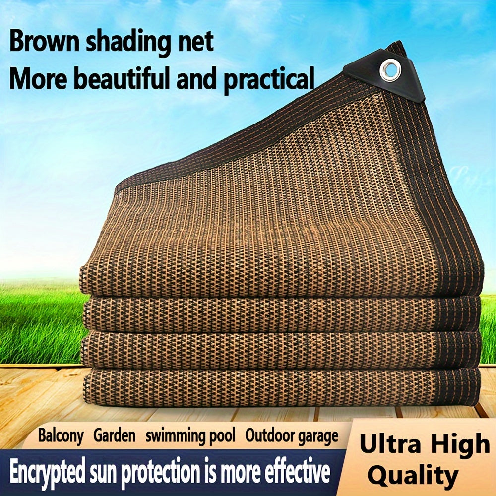 Coffee Colored Encrypted Shading Net for Outdoor Sun Protection - Parry's Picks