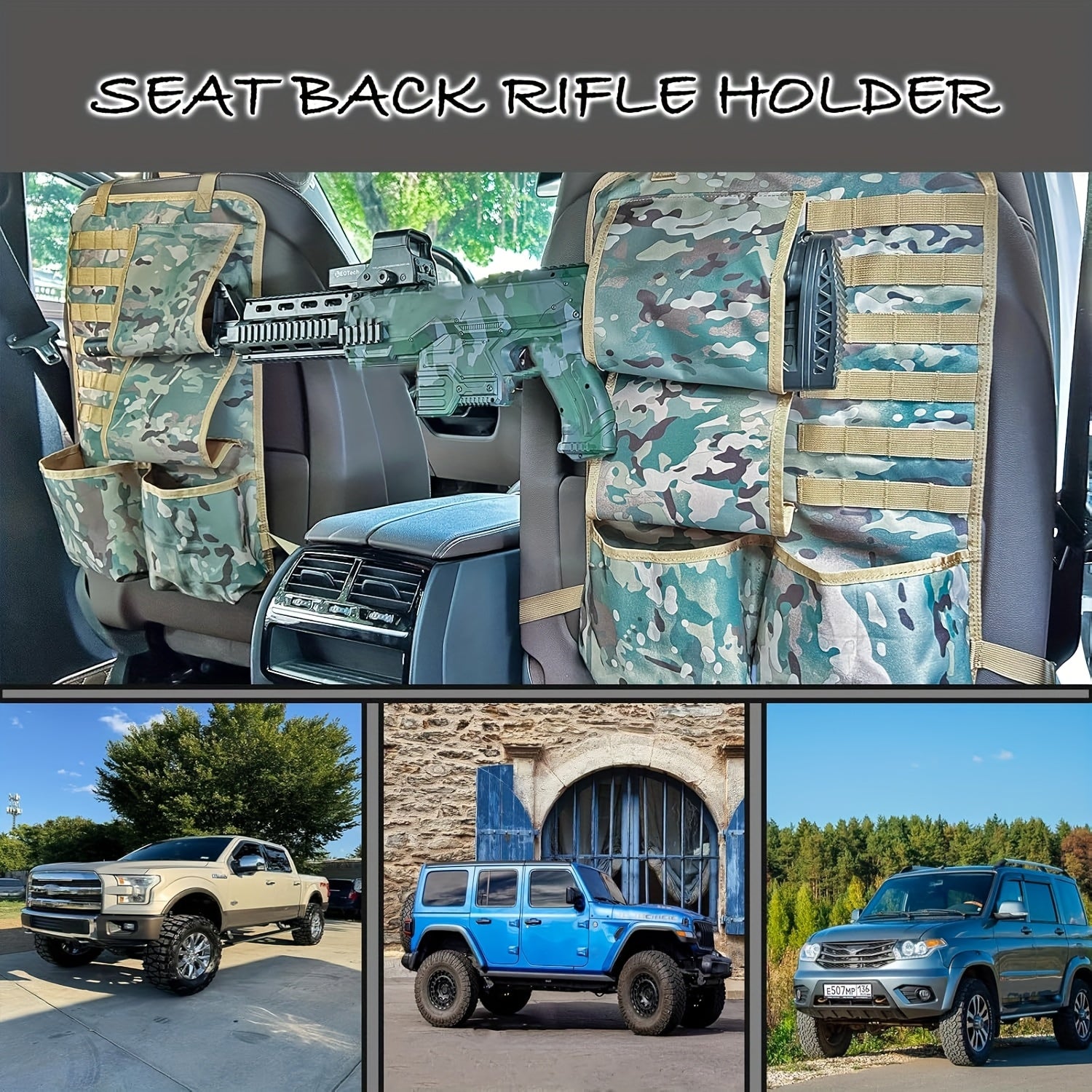 Automotive Gun Racks Vehicle Seat Back Organizer for Hunting - Parry's Picks