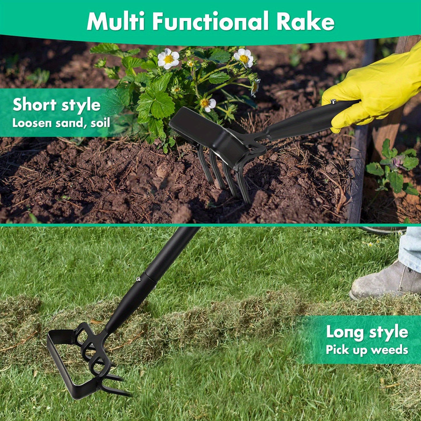 Commercial Grade 2-in-1 Adjustable Garden Hoe and Cultivator - Parry's Picks