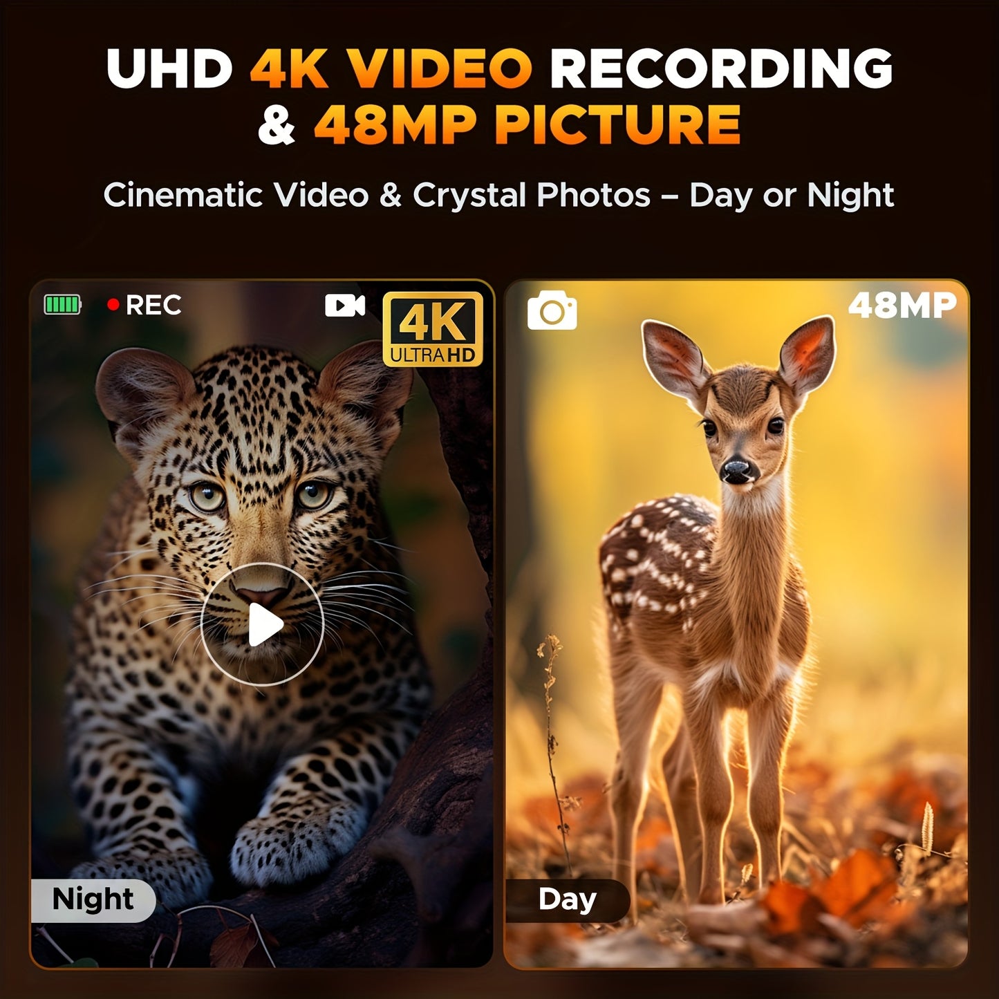 VOOPEAK Night Vision Goggles 4K Infrared Binoculars 10x Zoom