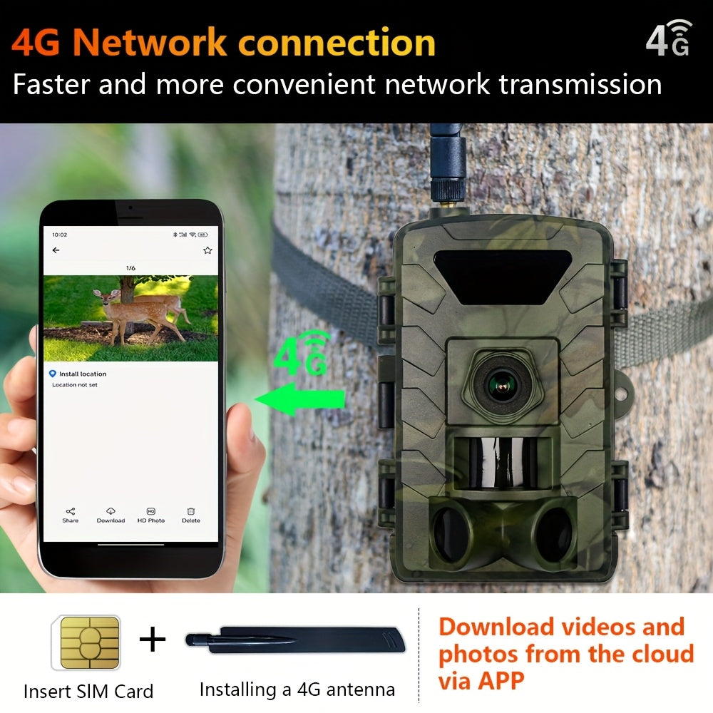 Lantoocam Cellular Hunting Camera 4G LTE Wireless Security