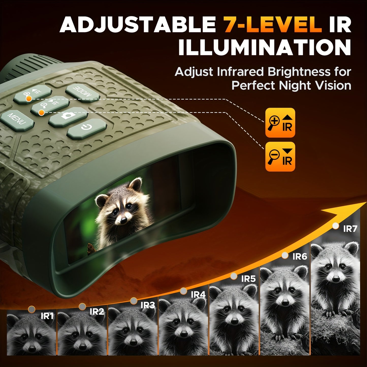 VOOPEAK Night Vision Goggles 4K Infrared Binoculars 10x Zoom