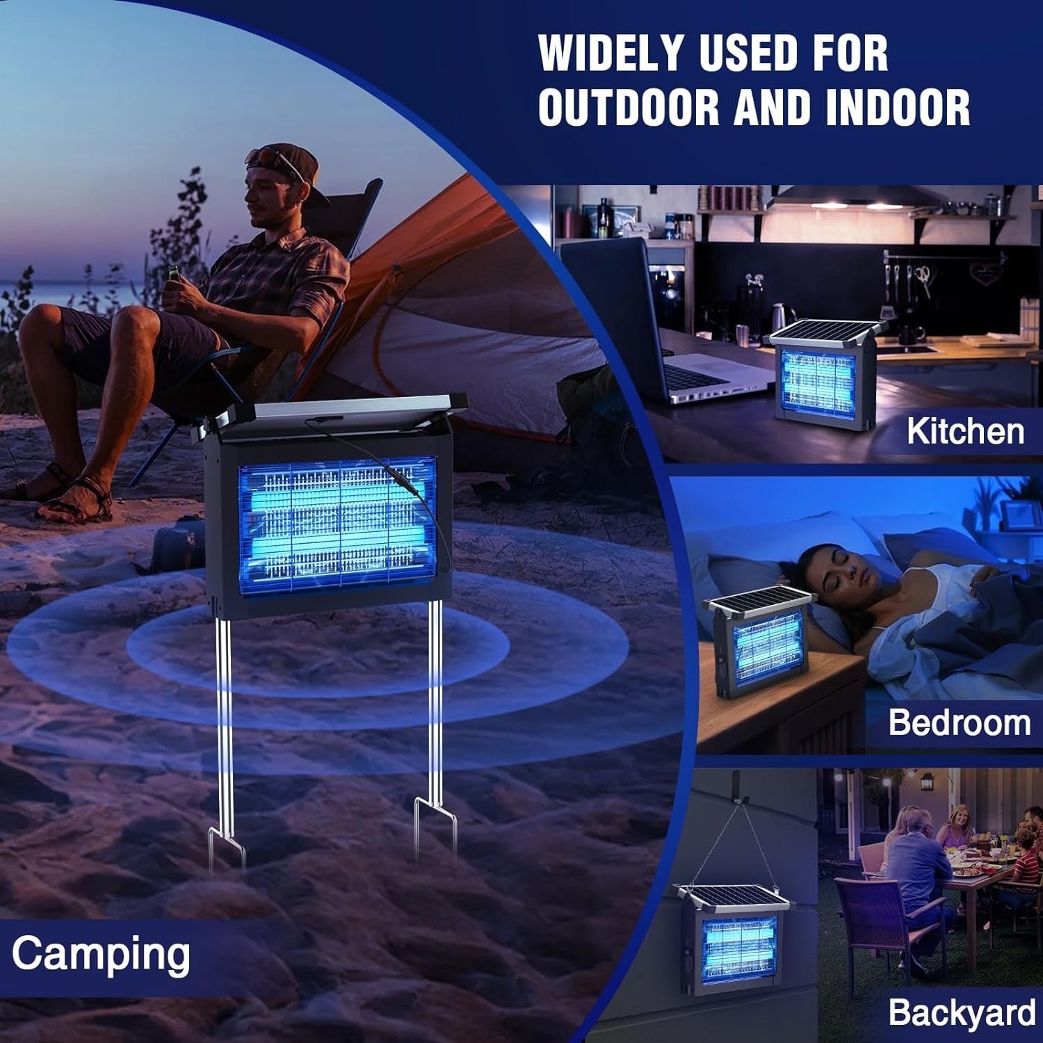 Solar Bug Zapper for Outdoor Camping and Backyard Pest Control - Parry's Picks