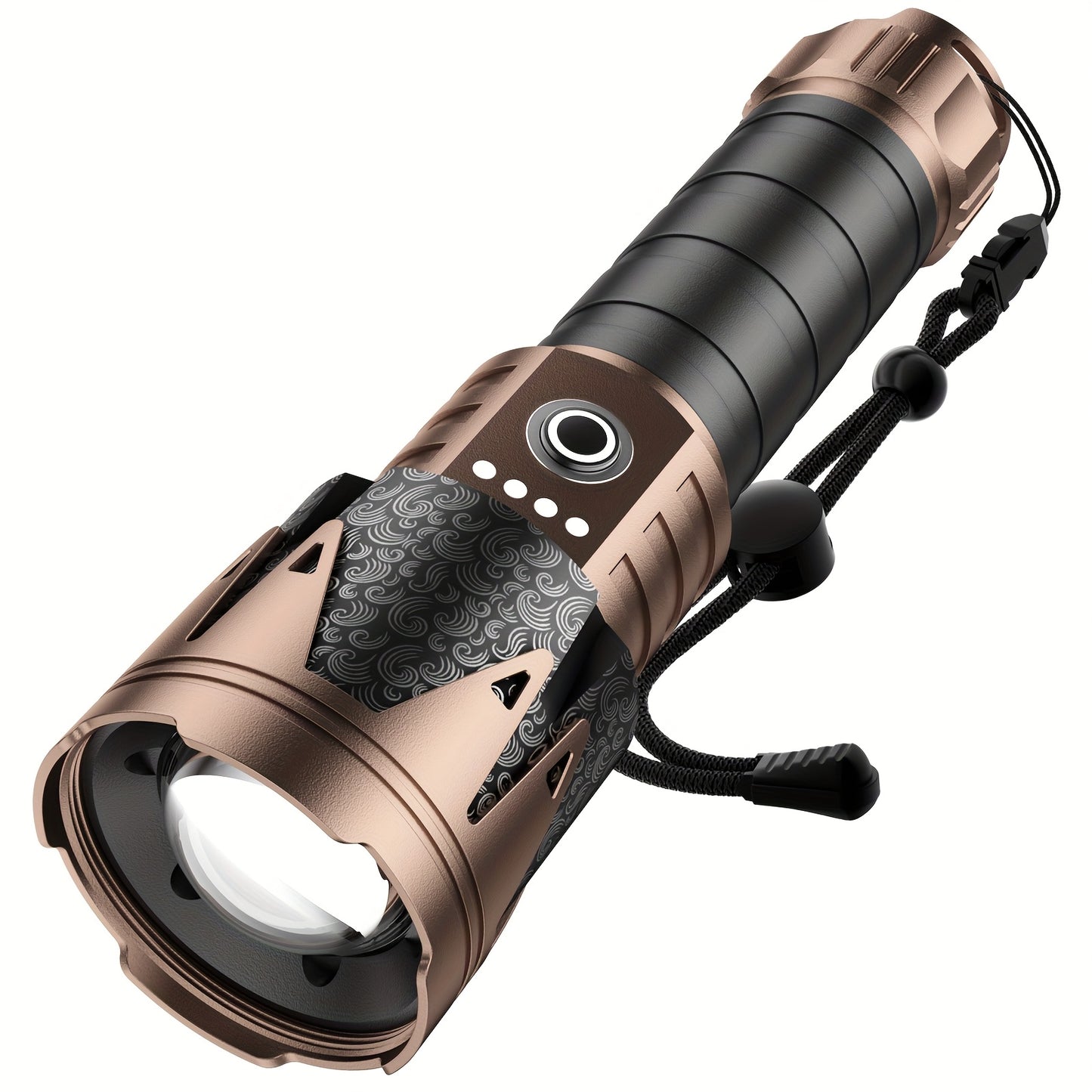 Skyfire High Lumen Led Flashlight With Ignition Lens Zoom