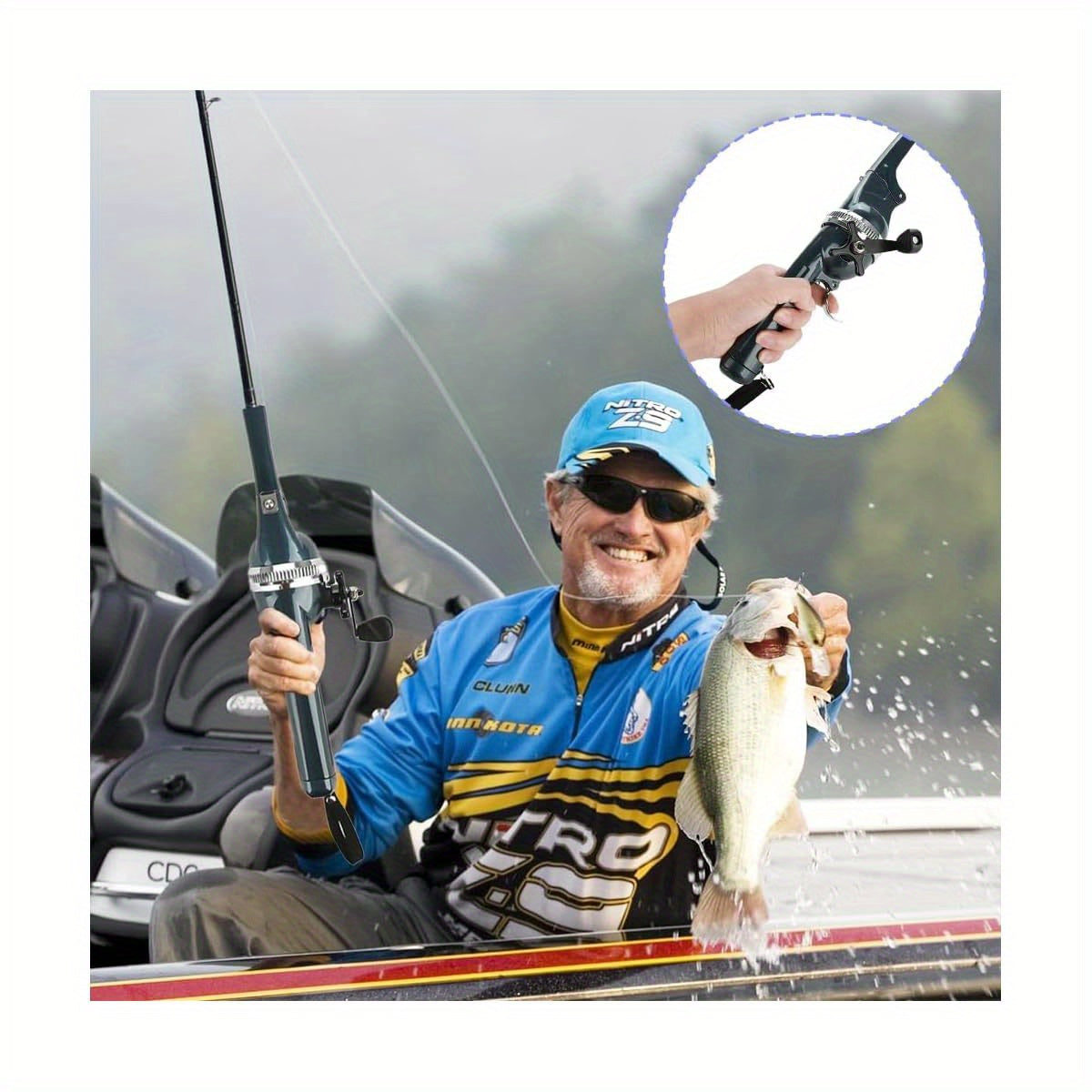 Telescopic Fishing Rod and Reel Combo Portable for Travel