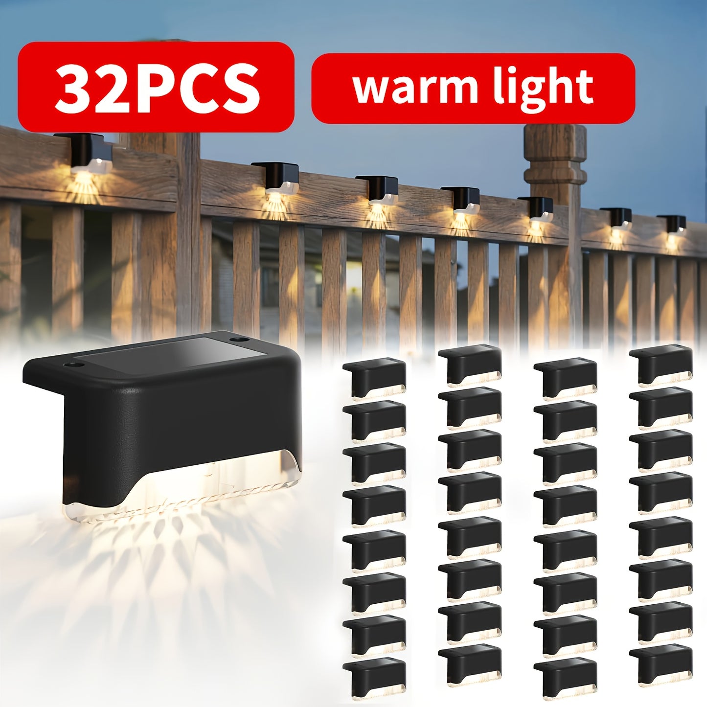 Solar Step Lights for Outdoor Staircase and Fence Decoration - Parry's Picks