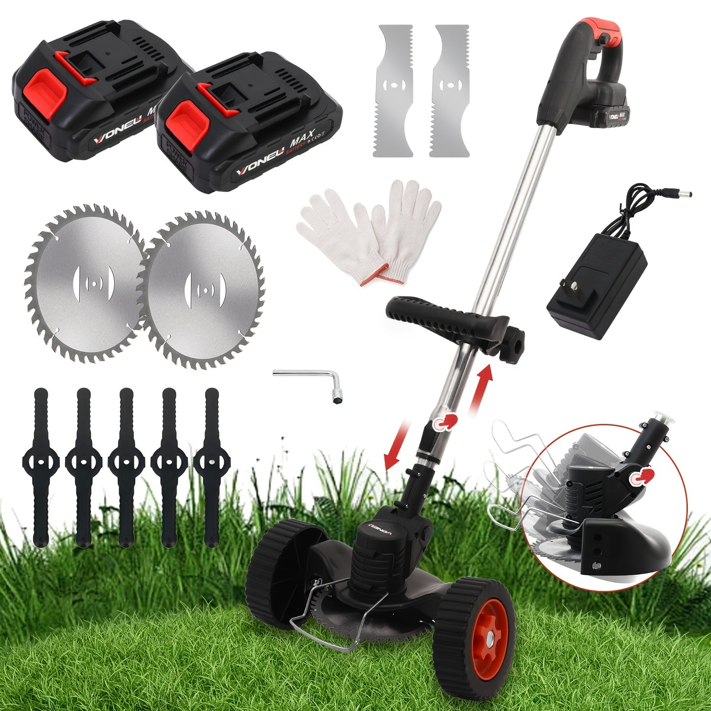 Cordless Electric Weed Wacker for Effortless Lawn Care