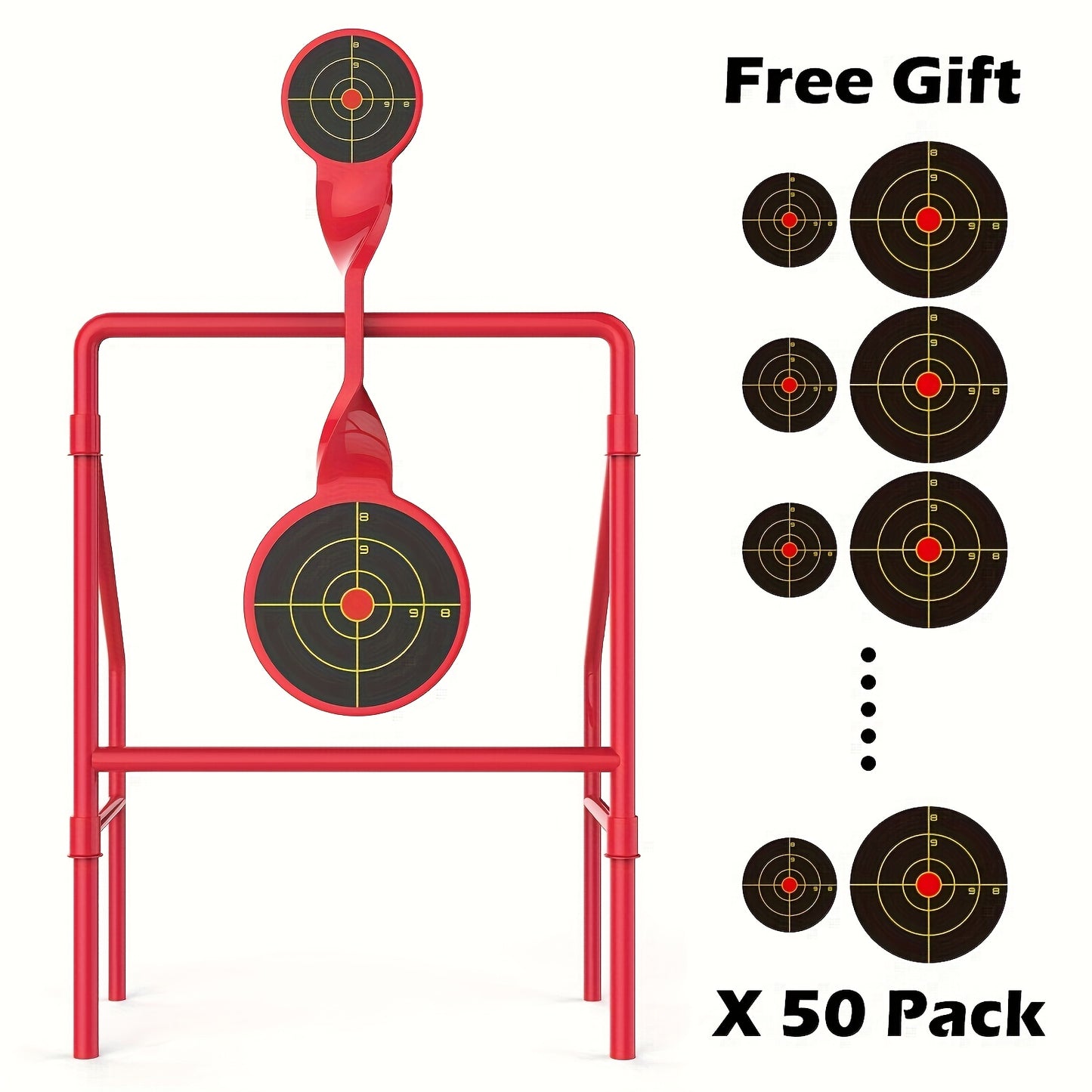 Double Blast Spinner Shooting Target Pack Paper Targets