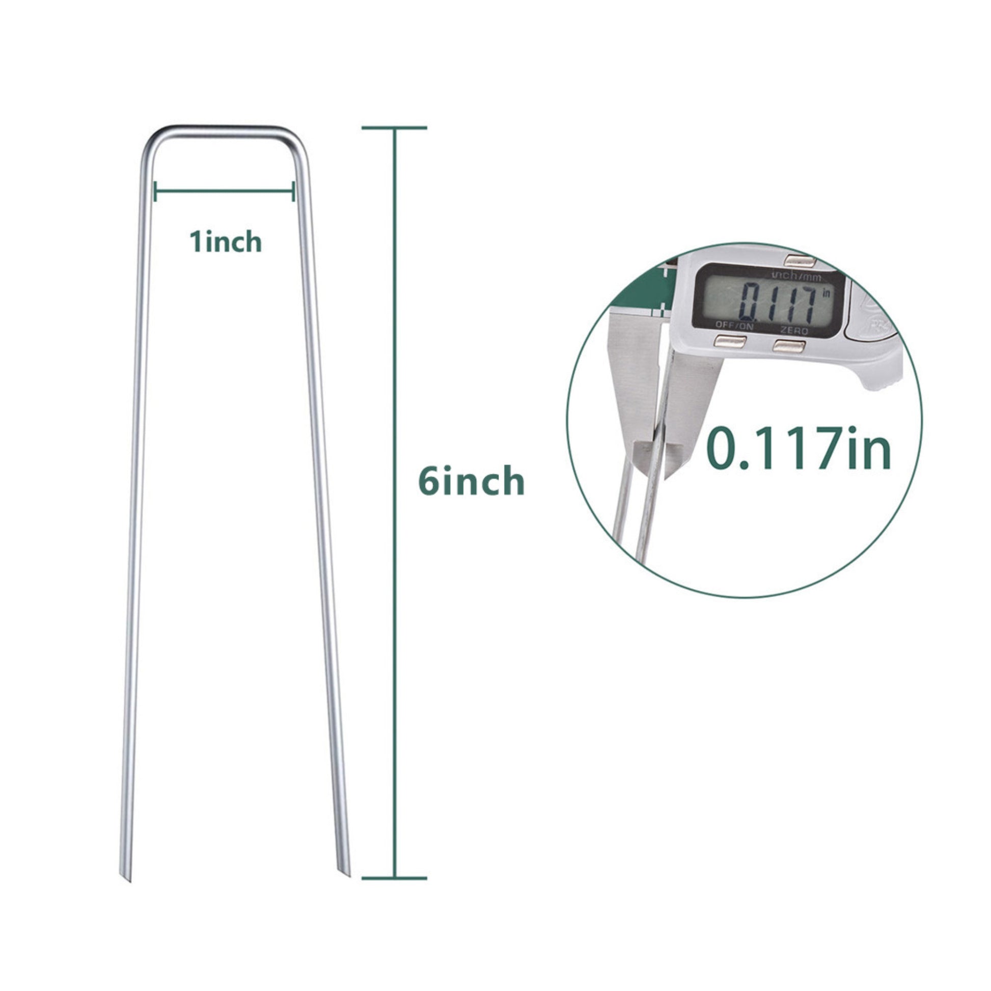 Heavy-Duty Galvanized Steel Landscape Stakes for Garden and Lawn - Parry's Picks