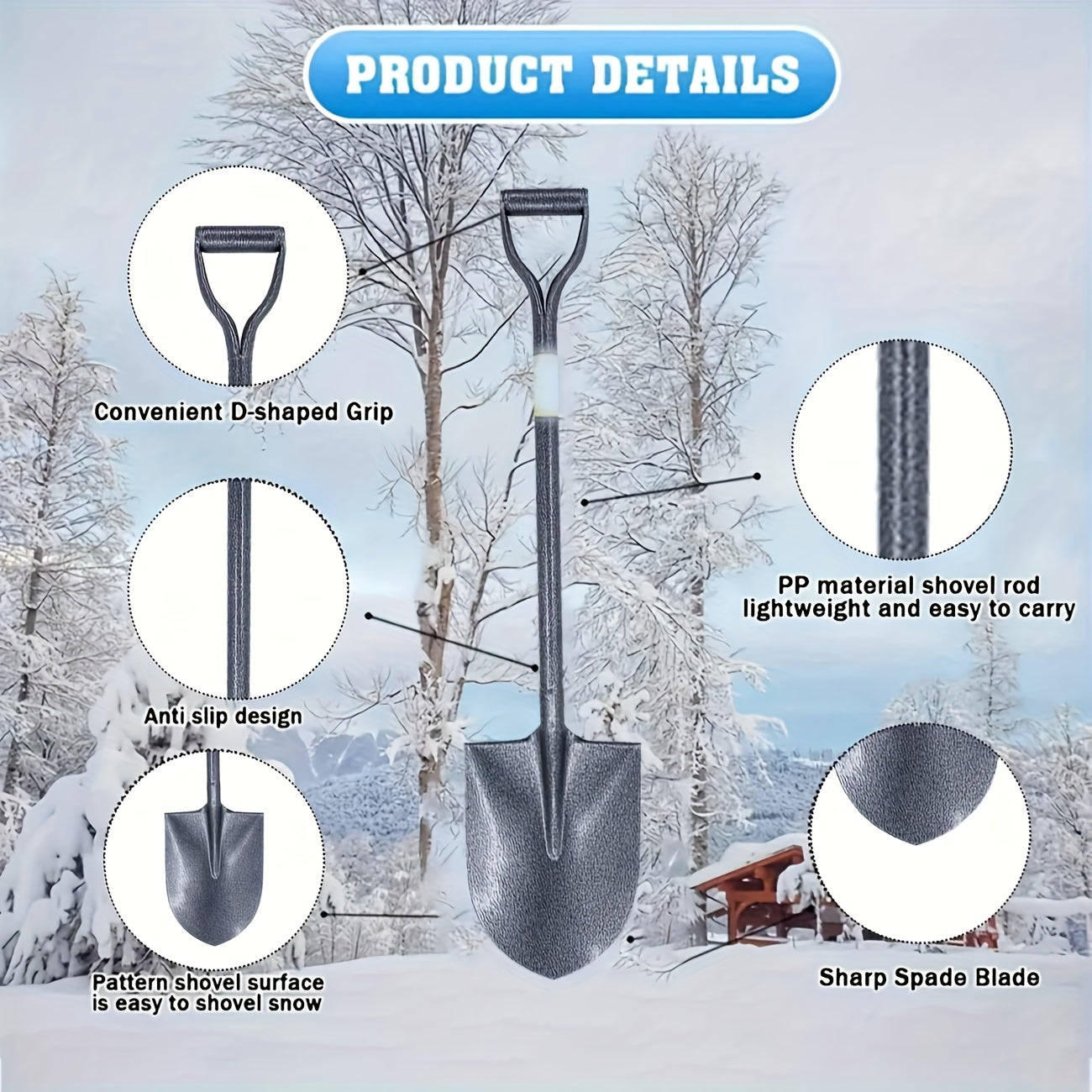 Heavy Duty Stainless Steel Garden Shovel for Outdoor Activities - Parry's Picks