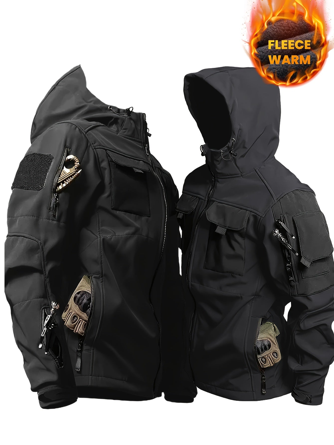 SOVTEMPCollar Mens Thermal Two-Piece Hooded Outdoor Set - Parry's Picks