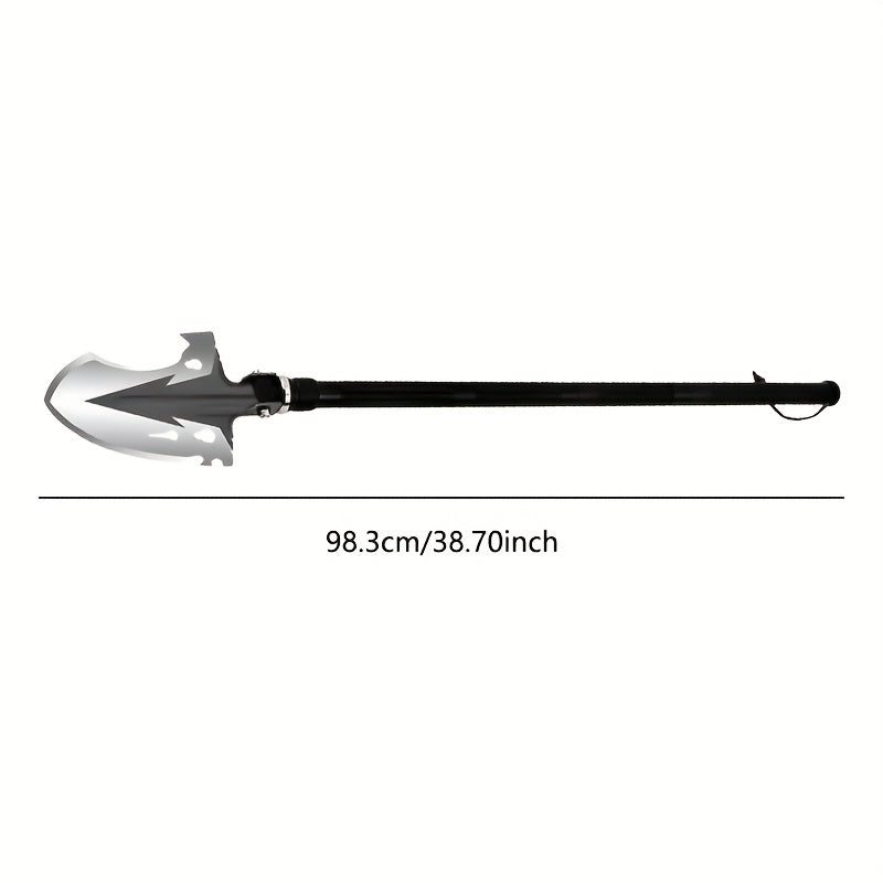 Multi Tool Crescent Shovel With Chop Blade Camp Hook