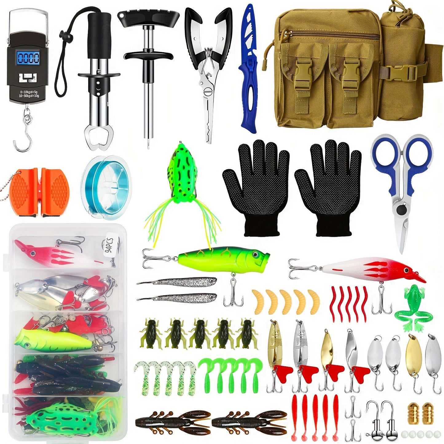 Aluminum Alloy Fishing Tool Kit With Pliers And Scissors