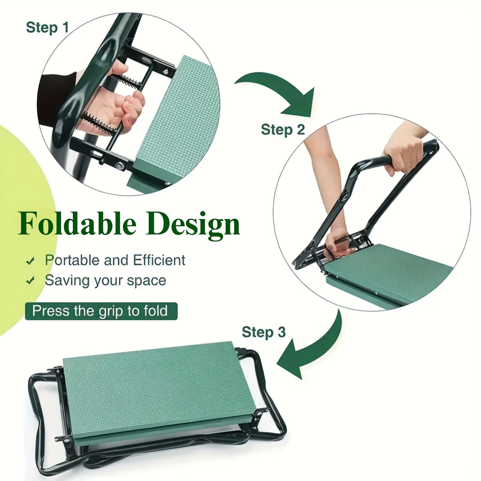 2-in-1 Garden Kneeling Chair and Tool Bag Storage Solution - Parry's Picks