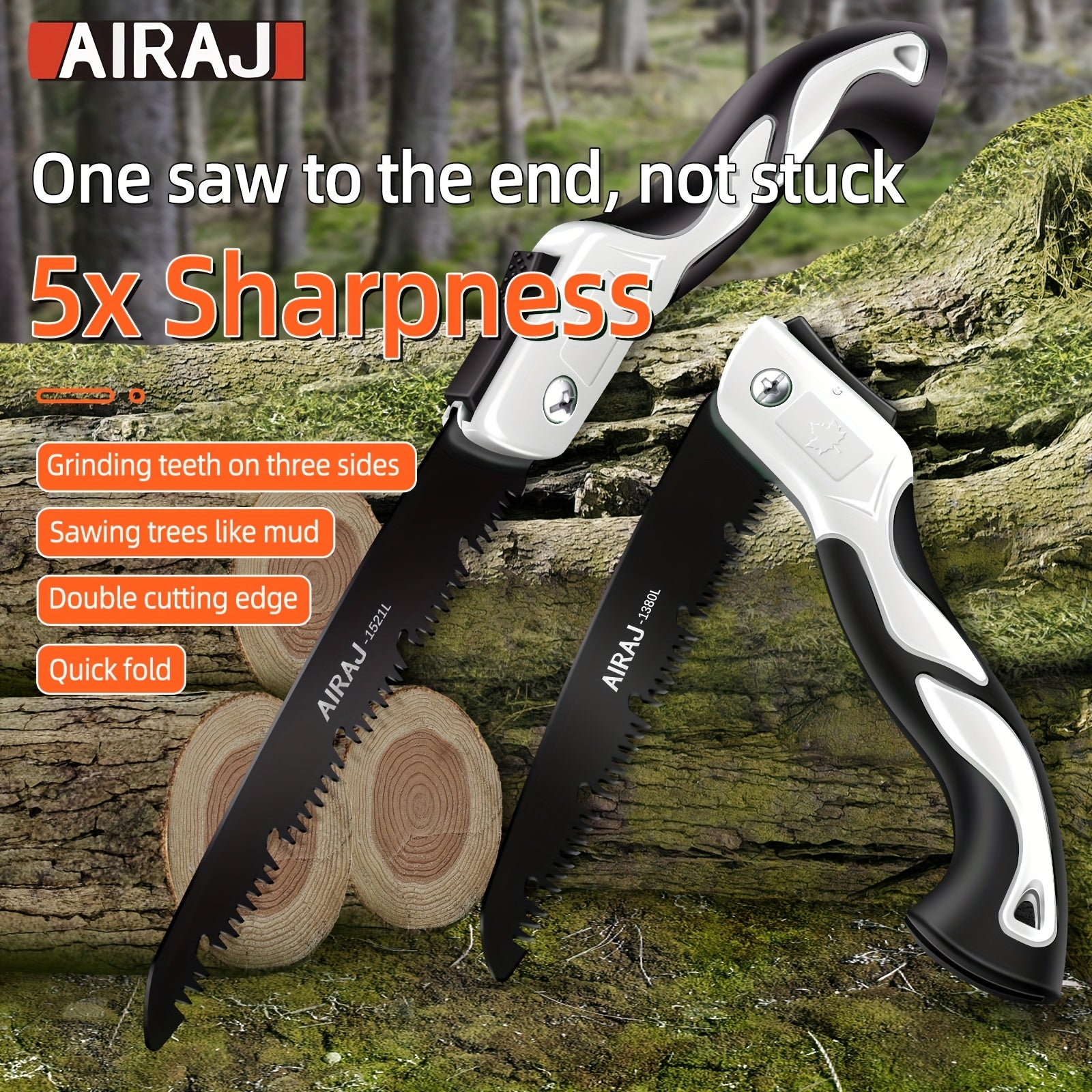 AirJA 3 Piece Portable Folding Saw Set for Outdoor Adventures - Parry's Picks