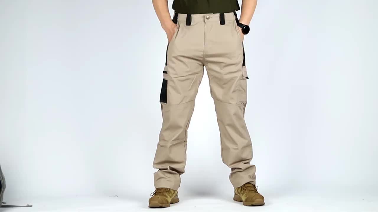 DISI Mens Straight Cargo Pants Quick Dry MultiPocket