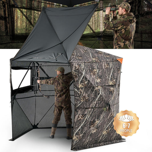 VEVOR See Through Ground Hunting Blind Portable Silent Bag