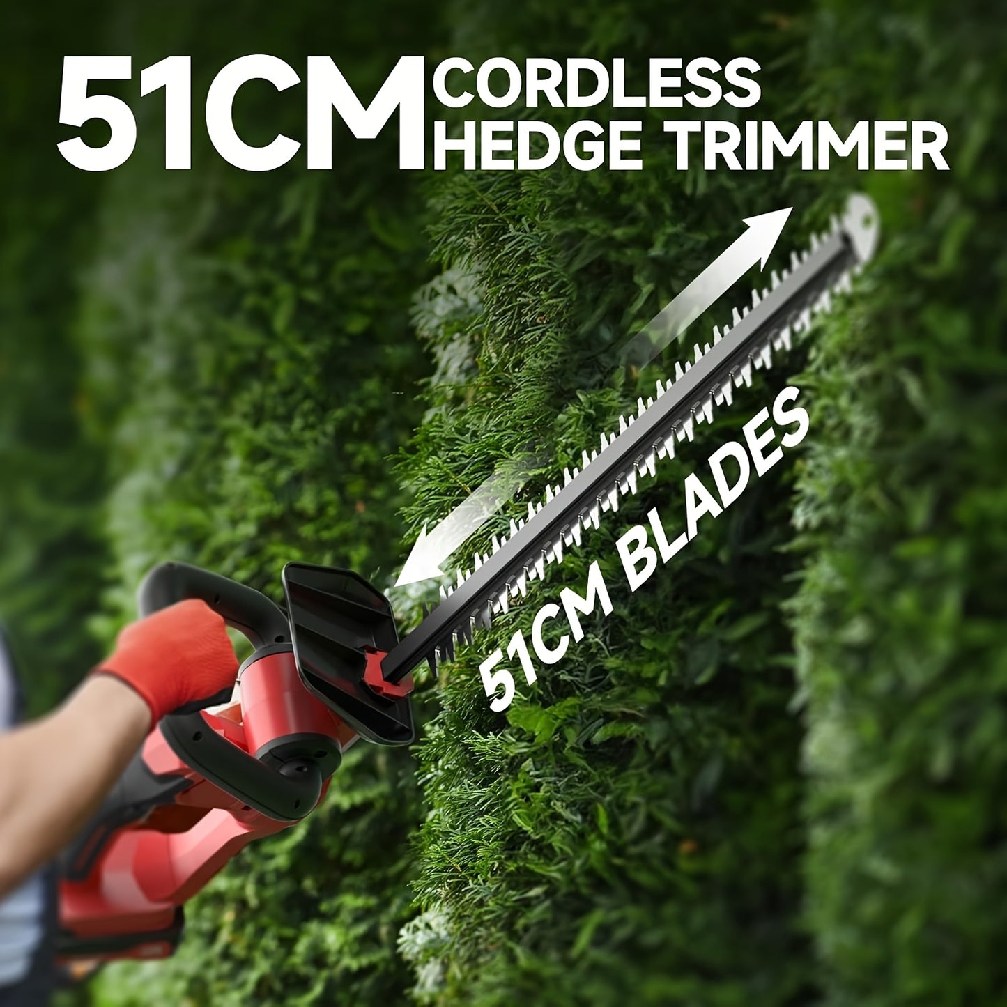 PULlTUO Cordless Hedge Trimmer with Dual-Action Blades - Parry's Picks