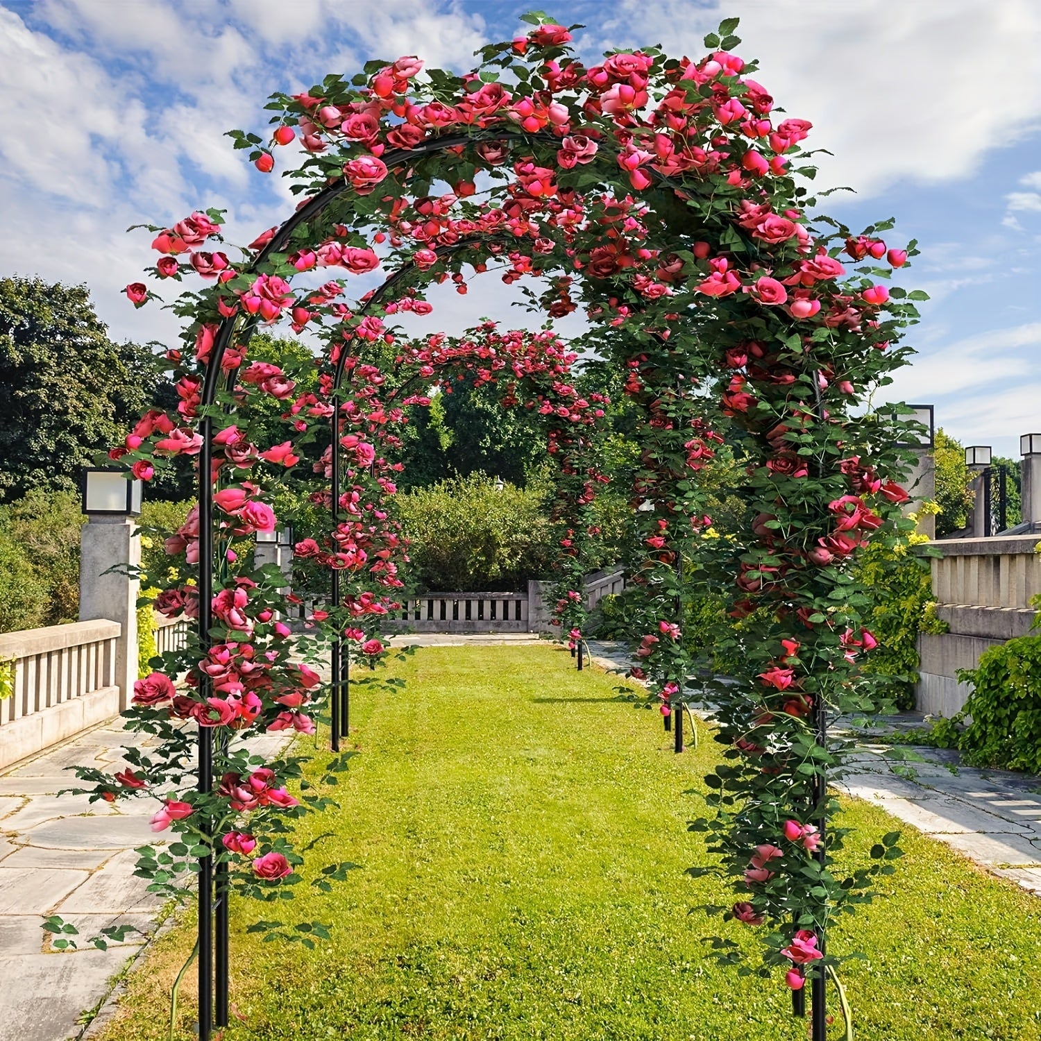 Metal Garden Pavilion Arch for Climbing Plants and Decor - Parry's Picks