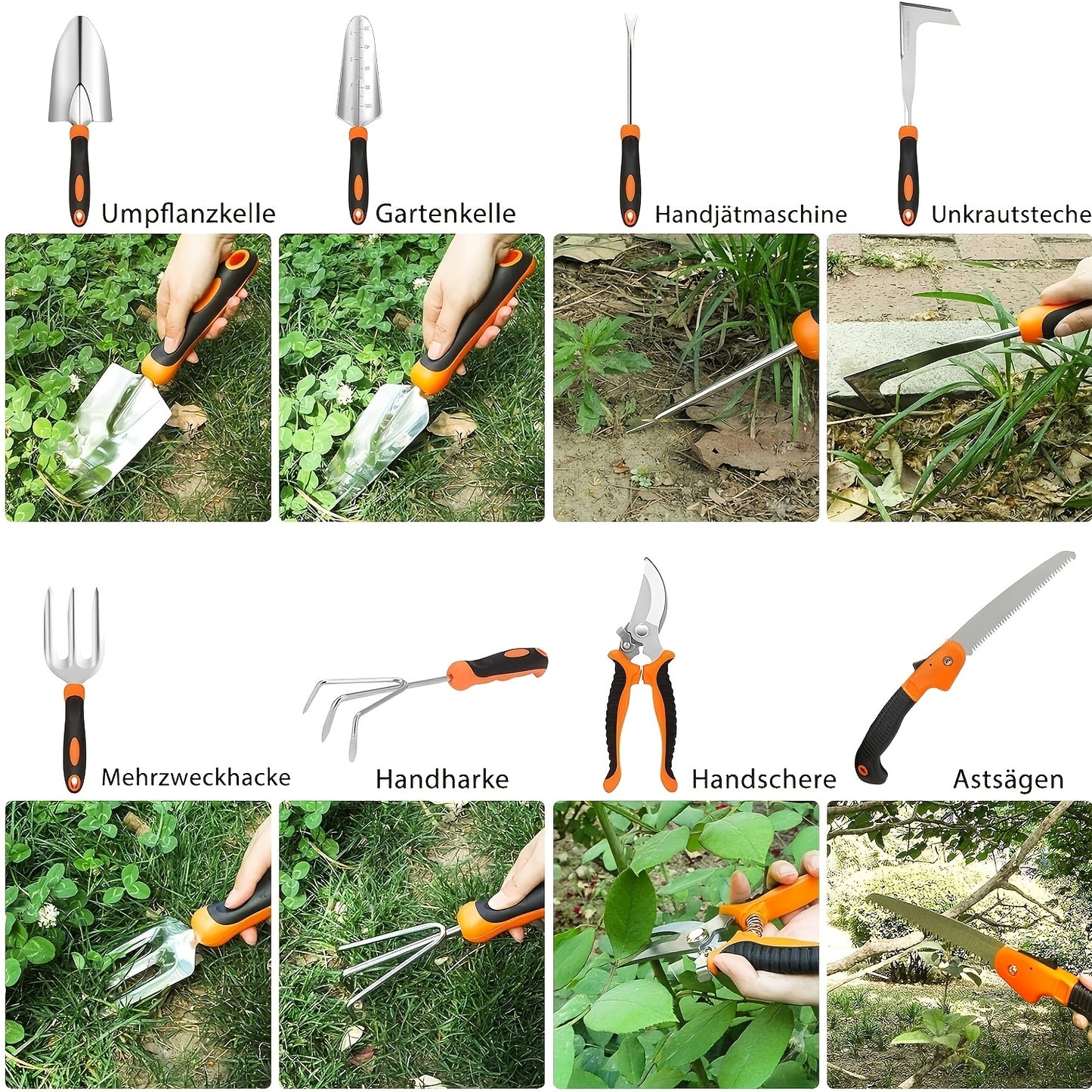 Heavy Duty Gardening Tool Set with Non-Slip Handles - Parry's Picks