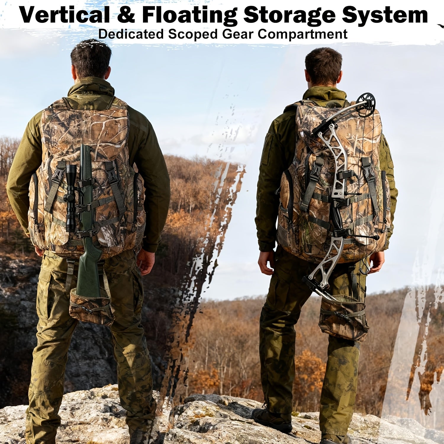 All Weather Heavy Duty Hunting Backpack With Rain Cover Scabbard - Parry's Picks