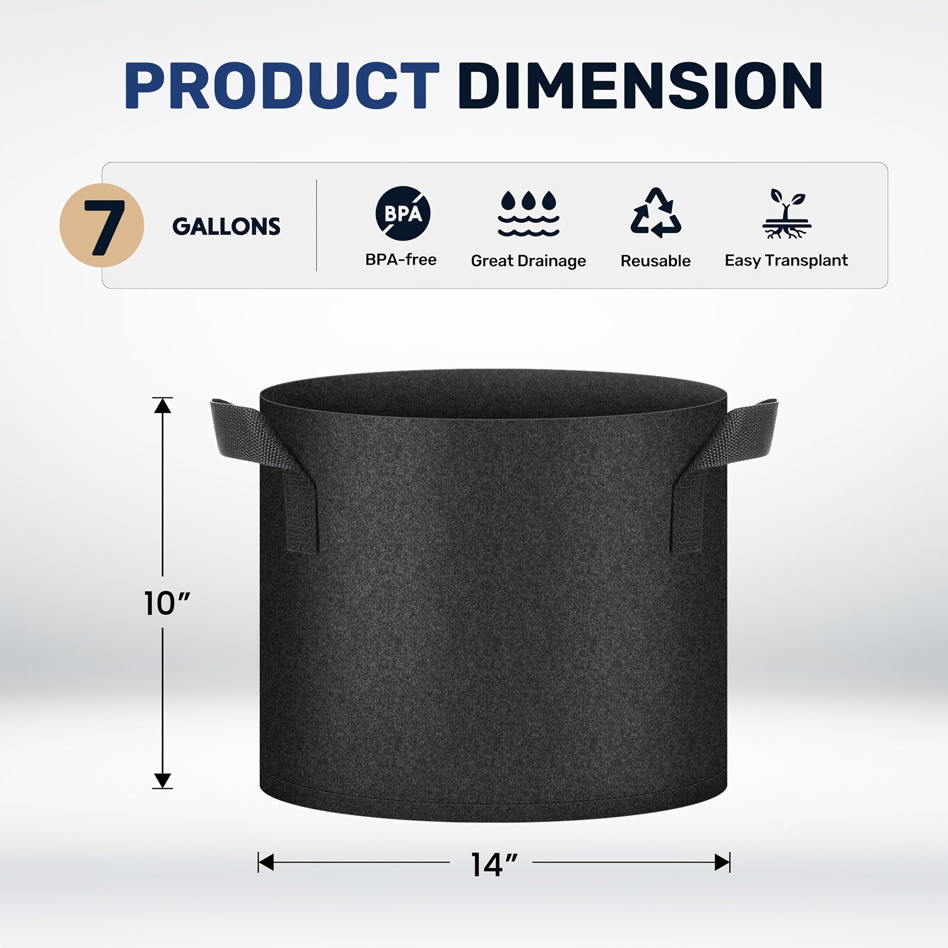 Fluffy Dream Heavy-Duty Plant Grow Bags for Indoor Outdoor Use - Parry's Picks