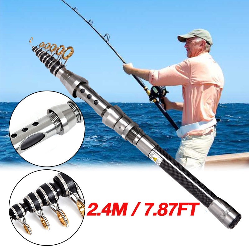 Telescopic Fishing Rod and Reel Combo Full Kit for Anglers - Parry's Picks
