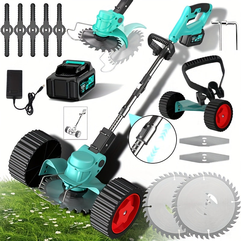 Shitu Wireless Lawn Mower Rechargeable Lithium Battery Multifunctional Weed Cleaning