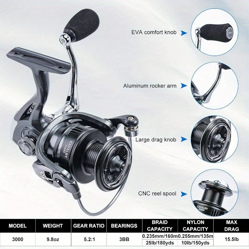 All In One Telescopic Fishing Rod And Spinning Reel Kit