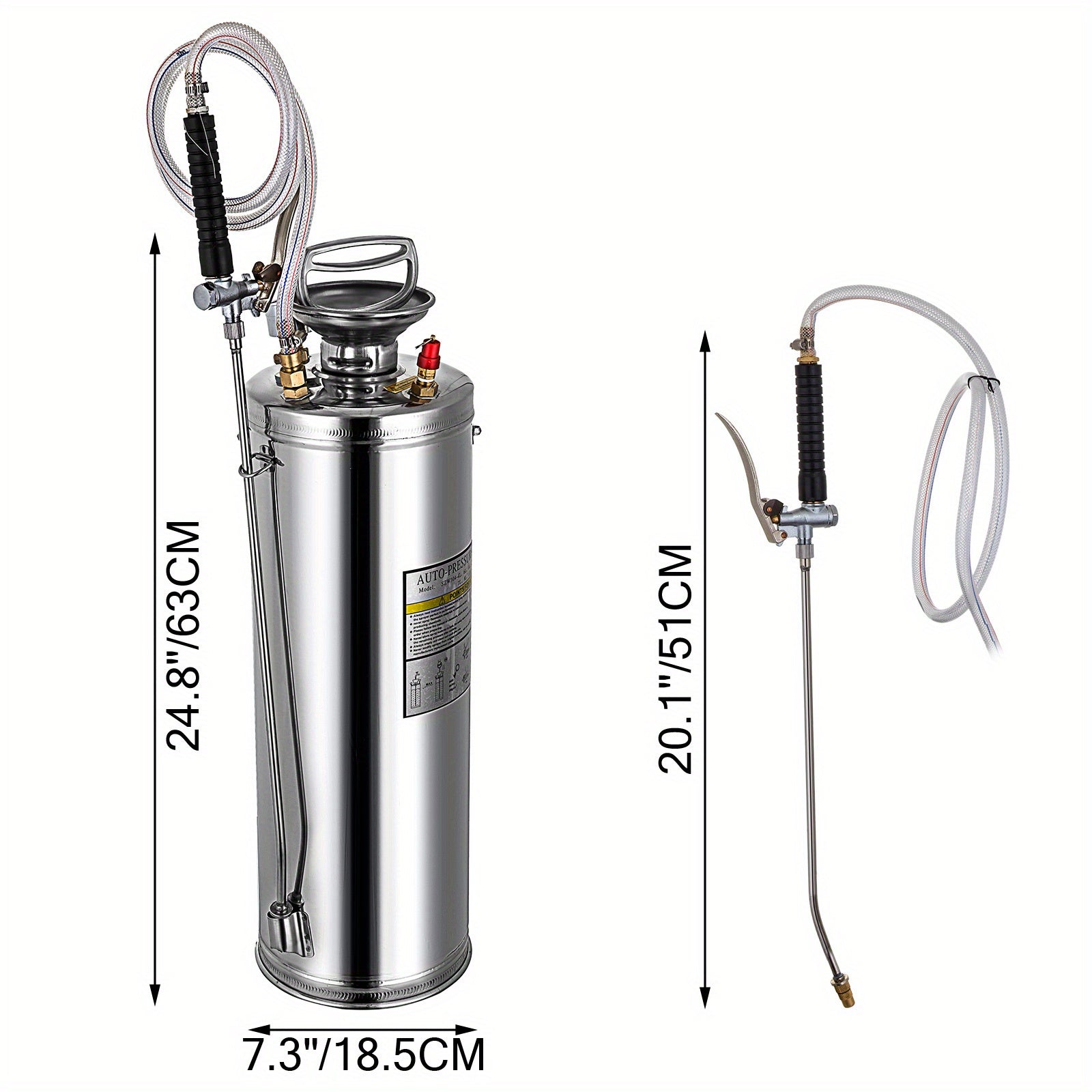Happybuy Stainless Steel Sprayer for Gardening and Cleaning Tasks - Parry's Picks