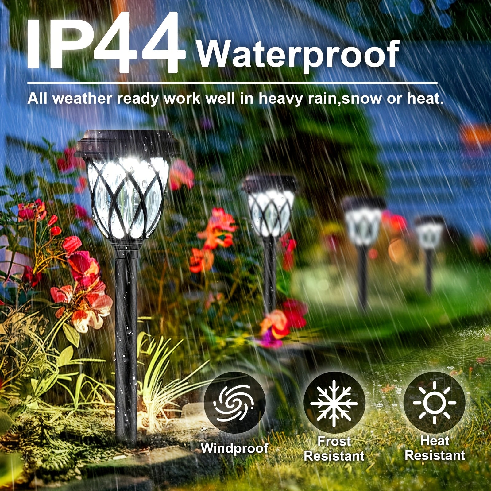 Solar LED Garden Stake Lights for Outdoor Landscape Decor - Parry's Picks