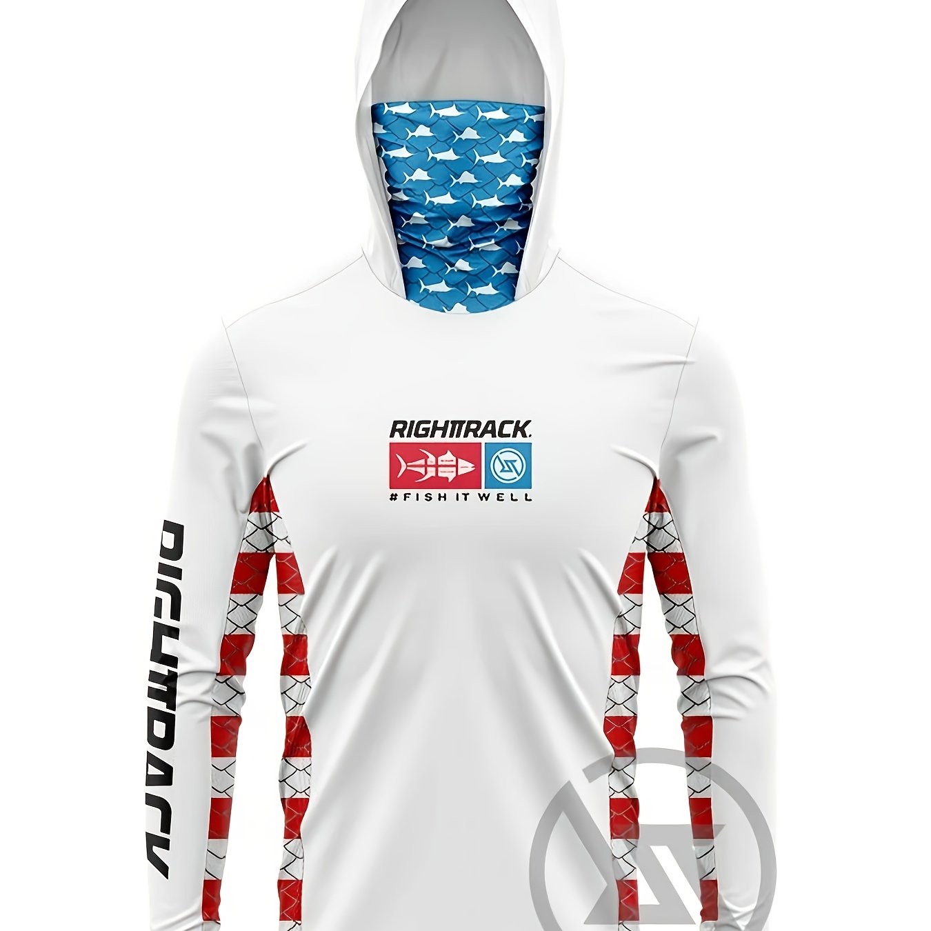 Men's Fishing Hoodie UPF 50 Plus Long Sleeve Breathable Face Cover - Parry's Picks