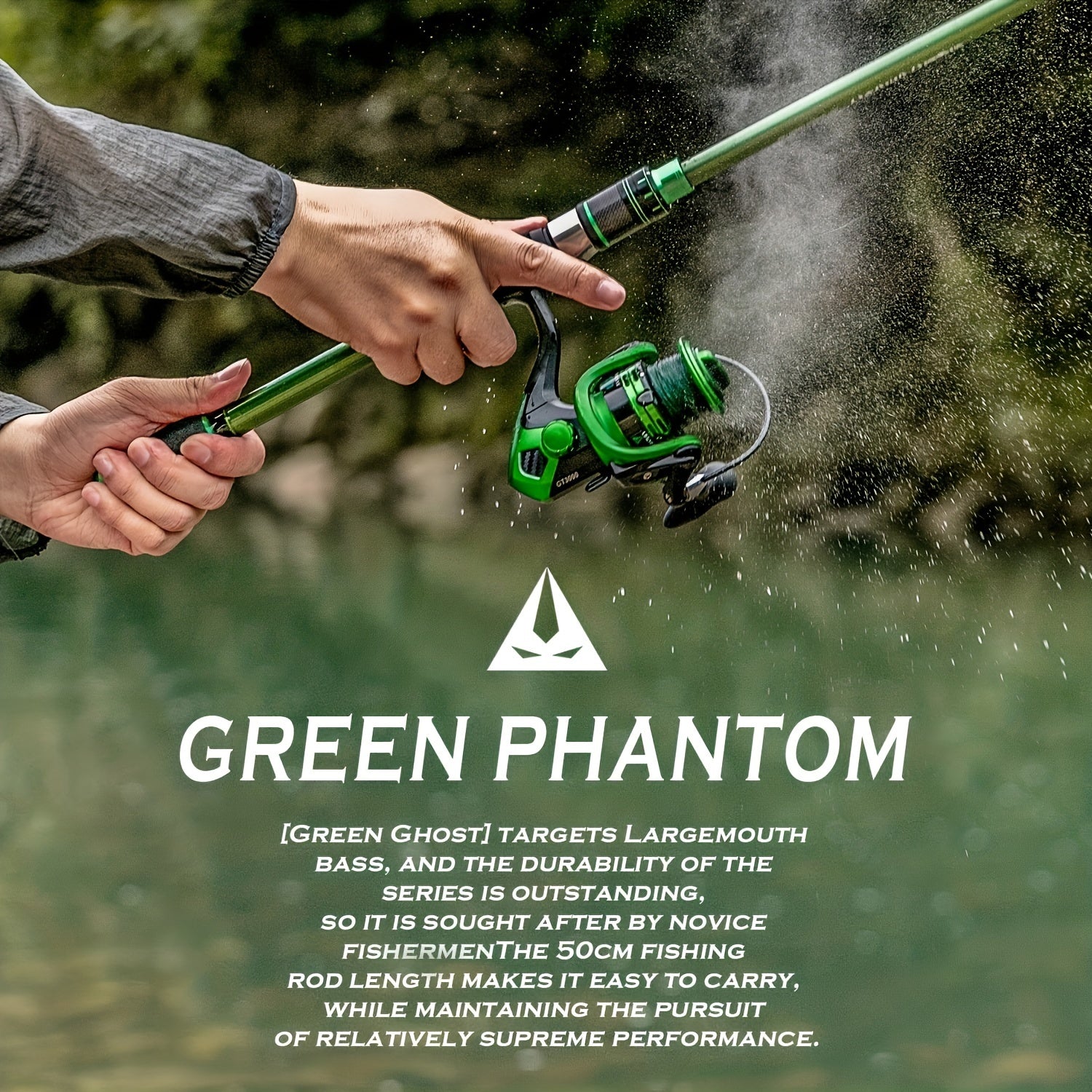 Ghosthorn Fishing Rod and Reel Combo Graphite Telescoping Pole - Parry's Picks