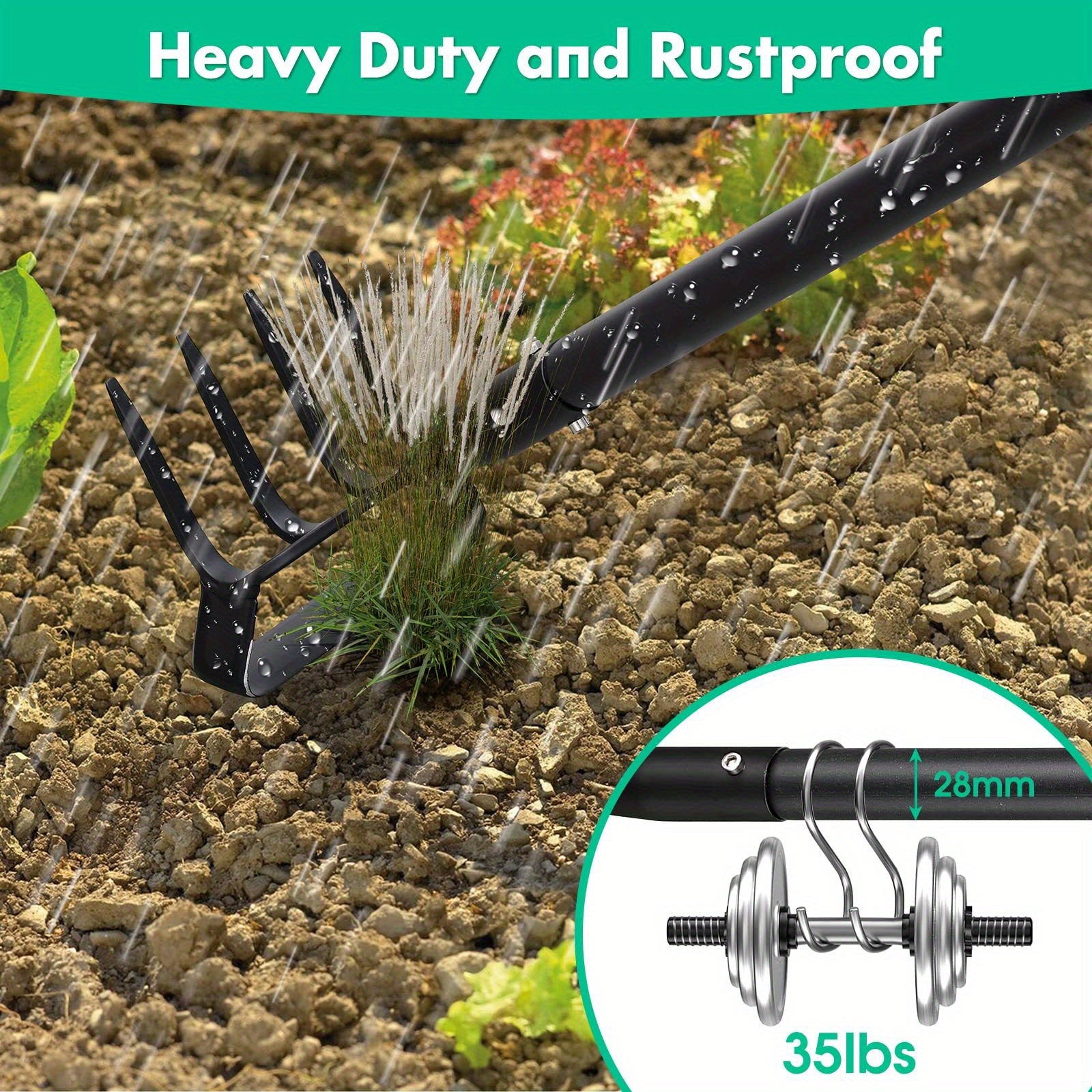 Commercial Grade 2-in-1 Adjustable Garden Hoe and Cultivator - Parry's Picks