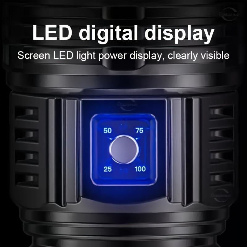 Ultra Bright USB Rechargeable Flashlight Adjustable Focus