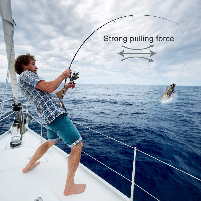 BlueFire Carbon Fiber Telescopic Rod and Reel Combo Kit - Parry's Picks