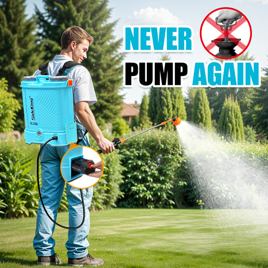 Sideking Electric Garden Sprayer with Telescopic Wand and Nozzles - Parry's Picks
