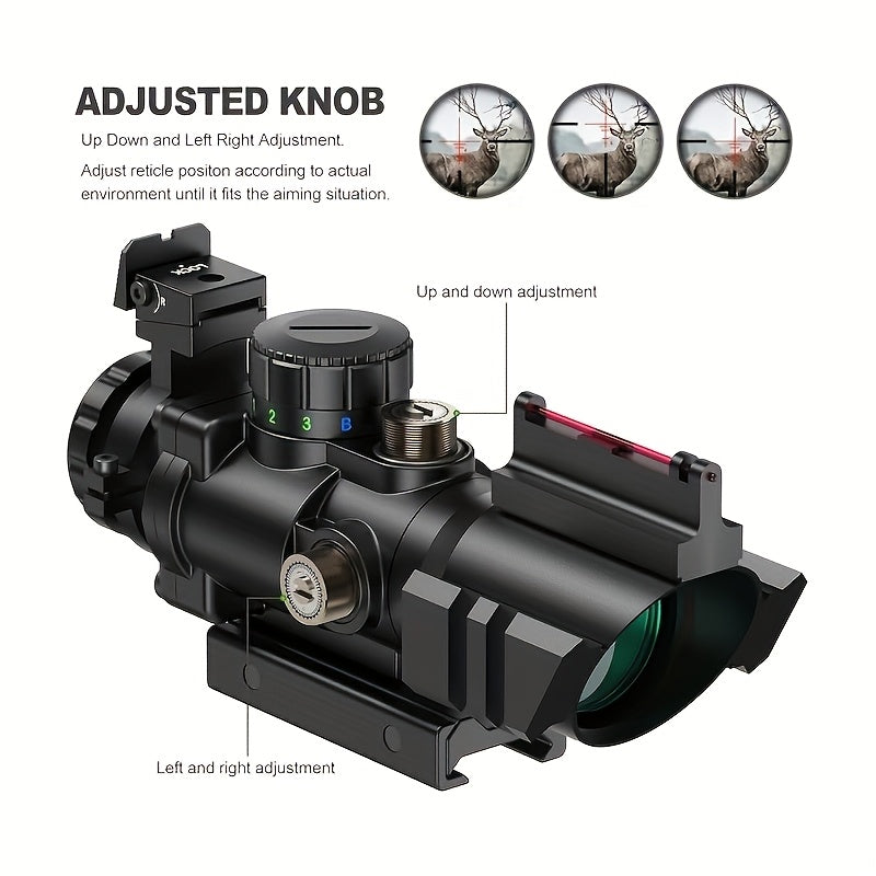 Feyachi Rifle Scope Illuminated Reticle with Sights